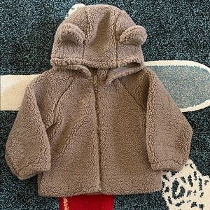 H&M Brown Teddy Bear Kids Jacket